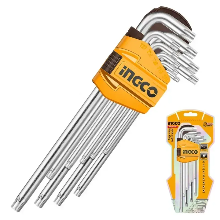 Set torx ključeva Cr-V T10–T50 Industrial Ingco HHK13092 – Ključevi / set ključeva