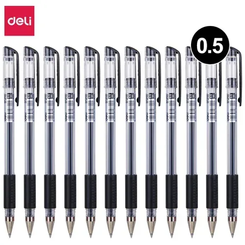 Ballpoint pen 0.5 mm black Deli E6600 – Office supplies