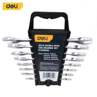 Set dvostranih viljuškastih ključeva 6–22 mm, 8 kom Deli EDL160008A