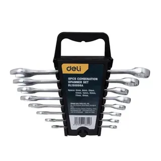 Set okasto-viljuškastih ključeva 6–19 mm, 8 kom Deli EDL130008A