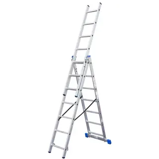 Aluminijumske kombinovane merdevine 3×7 stepenika Beorol (teleskopske)