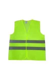 Reflective worker's vest, green
