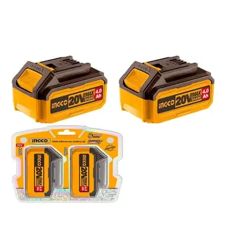 Set baterija 2×4 Ah i punjač Ingco COSLI240312E