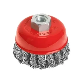 Upletena čelična lončasta četka 100 mm