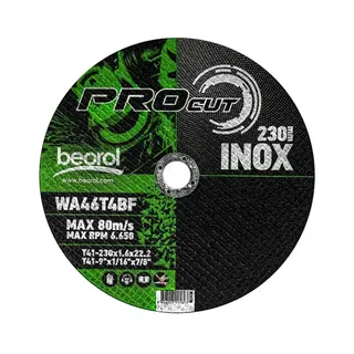 Rezna ploča za inox 230×1,6 mm Beorol